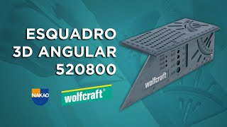 Esquadro 3D Angular  520800  Wolfcraft [upl. by Fleischer]