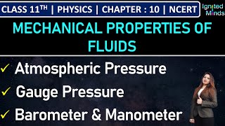 Class 11th Physics  Atmospheric Pressure amp Gauge Pressure  Example 103 amp 104  Chapter 10 [upl. by Obeded712]