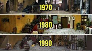 EVOLUCIÓN DE LOS ESCENARIOS DEL CHAVO DEL 8  CRONOLOGÍA  CURIOSIDADES  CRONOS FILMS TV [upl. by Eceined]