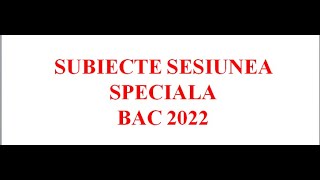 SUBIECTE ANATOMIE SESIUNEA SPECIALA BAC BIOLOGIE 2022 [upl. by Sonny]