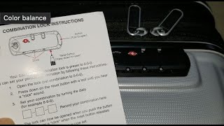 How To Set Combination Lock Code For SAMSONITE Spinner Travel Luggages [upl. by Nimzzaj987]