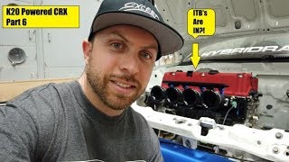 Rywire K20 CRX Build Part 6 ITB Install [upl. by Rodrich]