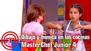 Dibujo y mímica en las cocinas  MasterChef Junior 4  Programa 3 [upl. by Assenat241]