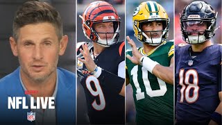 NFL LIVE  Dan Orlovsky predicts Week 6 Bengals vs Giants Cardinals vs Packers Bears vs Jaguars [upl. by Hairahs]