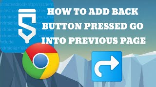 How to create back button in WebView in Sketchware create with me [upl. by Smiley]