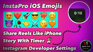 InstaPro iOS Emoji  iOS Instagram on Android  Share Reels like iPhone [upl. by Gilbert512]