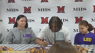 Many’s Tylen Singleton signs with LSU plans to early enroll in January [upl. by Nahraf]