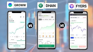 Dhan vs Groww vs Fyers comparison  Dhan app review  fyers trading platform  growwapp safe or not [upl. by Anelra]