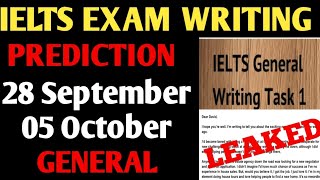 ielts exam writing task prediction5 october ielts examgeneral ielts examWriting task 1 prediction [upl. by Anitra]