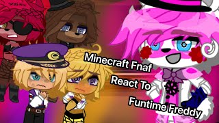 Minecraft FNAF React To Funtime Freddy  Minecraft FNAF  The Oddities Roleplay  Major Angst D [upl. by Dnomad]