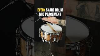 EVERY SNARE MIC PLACEMENT drums drumproduction snaredrum microphones audioengineering mix [upl. by Herrera]