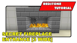 Secret Fireplace Entrance 3 wide quotRedstone Tutorialquot Minecraft XboxPlayStationPS Vita [upl. by Ifok]