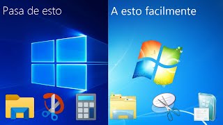 Transformar tu Windows 10 al 7 fácilmente [upl. by Tamsky]