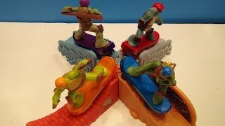 MCDONALDS HAPPY MEAL 2013 TEENAGE MUTANT NINJA TURTLE TOYS FULL COLLECTION VIDEO [upl. by Shandra]