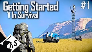 Space Engineers Getting Started in Survival Tutorial Series 1 [upl. by Hgeilyak605]