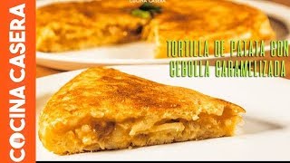 Tortilla de Patatas con Cebolla Caramelizada [upl. by Htebasil]