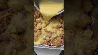 Easy Tater Tot Breakfast Casserole easyrecipe breakfast casserole [upl. by Gayner914]