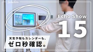 Echo Show 15を設置する様子と、使ってみた感想。『壁掛けできる、デカいアレクサ』 [upl. by Annhej932]