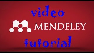 vídeo tutorial de como usar mendeley [upl. by Eldnik]