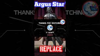 UPDATE Script Skin Argus Star Wars Darth Vader No Password  Full Effect amp Sound With Logo shorts [upl. by Aelaza378]