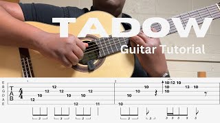 Tadow  Masego amp FKJ  GUITAR TUTORIAL [upl. by Entwistle]