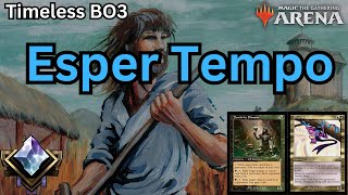 Esper Deathrite Shaman Psychic Frog Tempo Timeless BO3 Diamond Ranked  Magic Arena [upl. by Aros459]