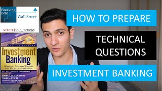 How to Answer Technical Questions for an Investment Banking Internship [upl. by Aerdnaeel]