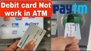 PAYTM Visa Debit Card Not Working in Some ATM  Full Review ll Da Secret Review [upl. by Dolhenty803]