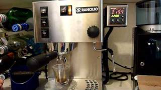 Rancilio Silvia with PID Watlow 96 Double Espresso Shot Walkthrough [upl. by Hasina]