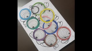 circle doodle art doodling pattern art [upl. by Suu173]