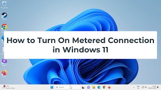 How to Turn On Metered Connection in Windows 11 [upl. by Shurlocke]