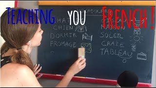 ASMR  RP Soft spoken French lesson on black board [upl. by Putnem698]