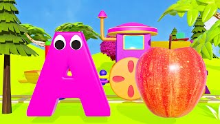 The A to Z Alphabet Phonics Songs For Toddlers  kids learning [upl. by Sutsugua]