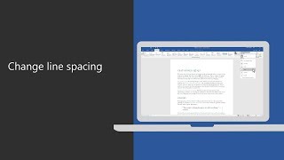 Change line spacing in Microsoft Word [upl. by Schiffman]