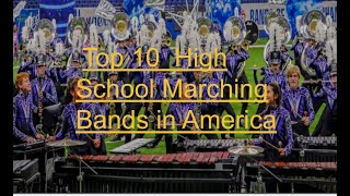 2019 Top 10 High School Marching Bands in America [upl. by Nnaira584]