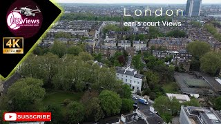 London earls court aerial views 4k relaxation video youtubevideo [upl. by Idnat]