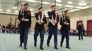 2017 National JROTC Color Guard and Drill Team Event  Cocoa Beach Color Guard [upl. by Lauritz968]