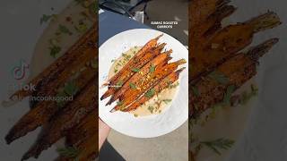 Sumac Roasted Carrots w butter bean purée carrots roastedveggies easyrecipes plantbased fypシ゚ [upl. by Adyam931]