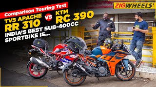 KTM RC 390 vs TVS Apache RR 310 Comparison Touring Test  Which Is India’s Best Sub400cc Sportbike [upl. by Rutherford988]