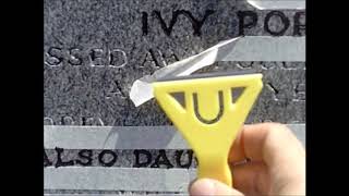 Headstone Lettering Renovation [upl. by Ecital]