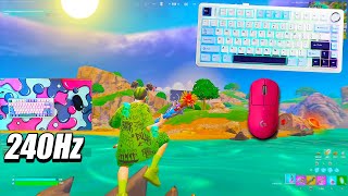 AULA F75 Keyboard ASMR 😴 Satisfying Fortnite Gameplay PC 240 FPS 4K [upl. by Reham]