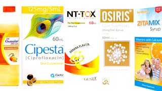 Zitamix Syrup  Osmolar ors solution  Cipesta suspension ciprofloaxin  NT TOX  Osiris [upl. by Entruoc]