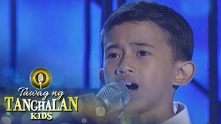 Tawag ng Tanghalan Kids Jhon Clyd Talili  Hesus [upl. by Quintessa686]