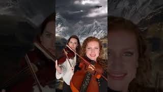 “Rohan amp Gondor Theme” from Lord of The Rings Arranged by The Finestrung Duo shorts shortmusic [upl. by Adnalra875]