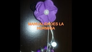 Como elaborar accesorios broches moños  llaveros en fieltro [upl. by Lerud]