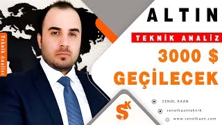 ALTIN ANALİZİ 3000 SEVİYESİ GEÇİLECEK [upl. by Philemon]