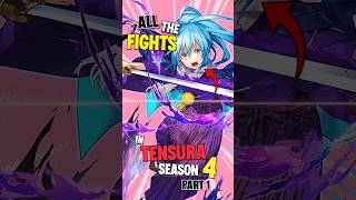 Expected battles in Tensura season 4 thattimeigotreincarnatedasaslime tensura rimuru [upl. by Annoynek]