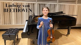 Miriam 9 plays Beethoven at Colburn School of Music [upl. by Mauchi]