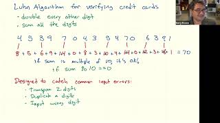 Checksums The Luhn Algorithm for Verifying Credit Card Numbers [upl. by Ysdnil]