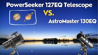 Saturn amp Jupiter Celestron PowerSeeker 127EQ Vs Celestron AstroMaster 130EQ  Stunning Comparison [upl. by Kcirtapnaes]